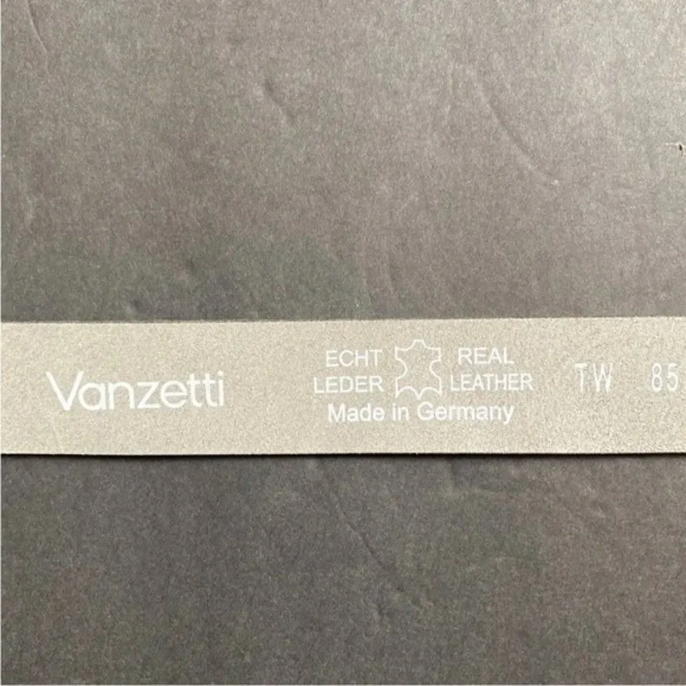 Free People Vanzetti Belt Silver Print Real Leather Germany/ Italy Made New